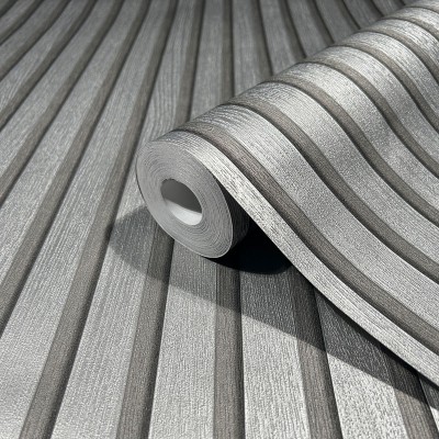 Papel de parede RIPAS DE MADEIRA PRATA 33395