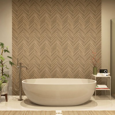 Papel pintado MADERA CHEVRON NATURAL 33377