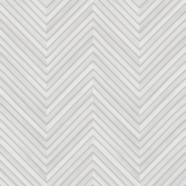 Papel pintado MADERA CHEVRON GRIS CLARO 33375