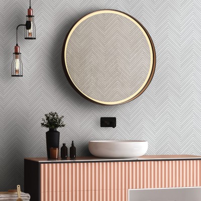 Paper pintat FUSTA CHEVRON GRIS CLAR 33375