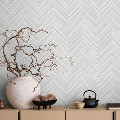 Papel pintado MADERA CHEVRON GRIS CLARO 33375 Papel pintado MADERA CHEVRON GRIS CLARO 33375