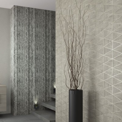 Paper pintat GEOMÈTRIC FUSTA BEIGE CLAR I BLANC 33358