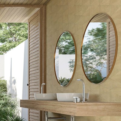 Papel pintado GEOMÉTRICO MADERA BEIGE 33359