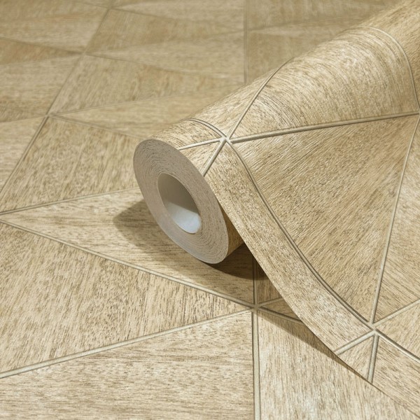 Paper pintat GEOMÈTRIC FUSTA BEIGE 33359