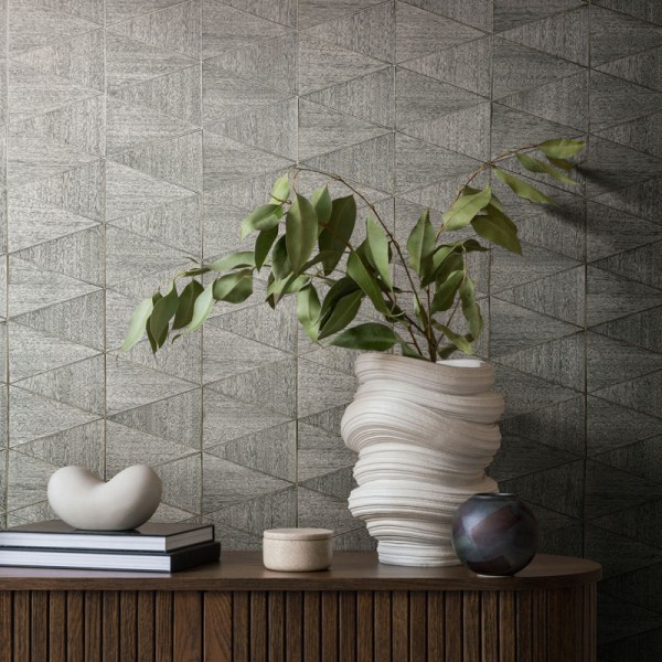 Papel pintado GEOMÉTRICO MADERA GRIS 33355 Papel pintado GEOMÉTRICO MADERA GRIS 33355