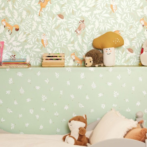 Papel pintado RAMAS INFANTIL OLIVO VERDE MNM_10575_70_17 Papel pintado RAMAS INFANTIL OLIVO VERDE MNM_10575_70_17