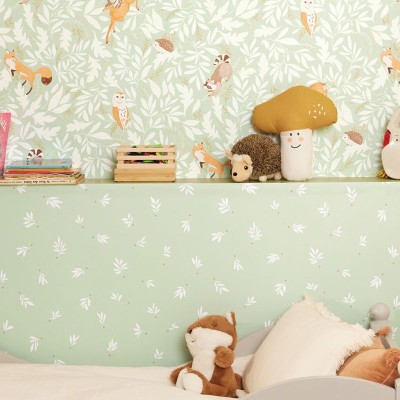 Papel pintado RAMAS INFANTIL OLIVO VERDE MNM_10575_70_17 Papel pintado RAMAS INFANTIL OLIVO VERDE MNM_10575_70_17