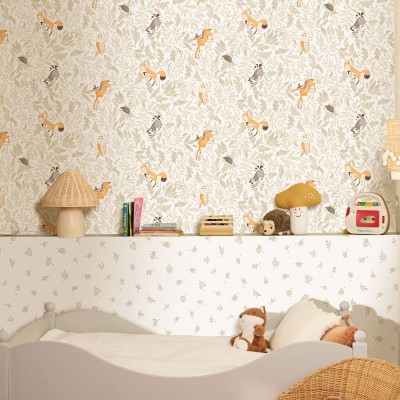 Papel de parede ANIMAIS NATUREZA BEGE MNM_10574_10_10 2