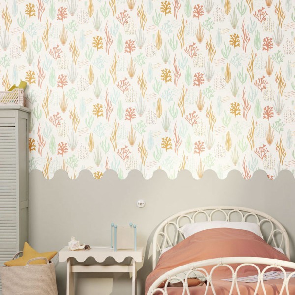 Papel pintado CORALES INFANTILES ROJO OCRE MNM_10581_43_25