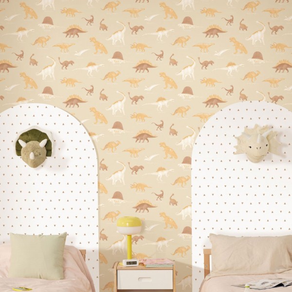 Papel pintado DINOSAURIOS INFANTILES MARRÓN MNM_10570_10_10 Papel pintado DINOSAURIOS INFANTILES MARRÓN MNM_10570_10_10