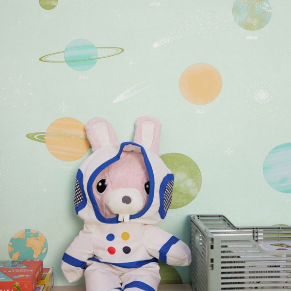 Papel pintado PLANETAS INFANTILES VERDE MNM_10568_70_00