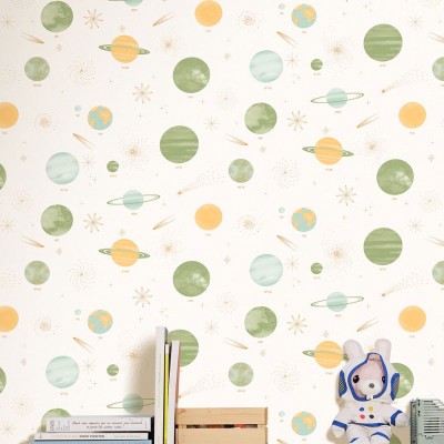 Paper pintat PLANETES INFANTILS MNM_10568_43_20 2