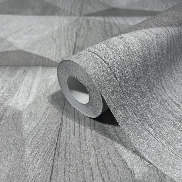 Paper pintat FUSTA 3D GRIS 34854 Paper pintat FUSTA 3D GRIS 34854