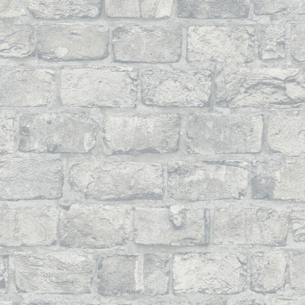 Papel pintado LADRILLO GRIS CON RELIEVE 34835