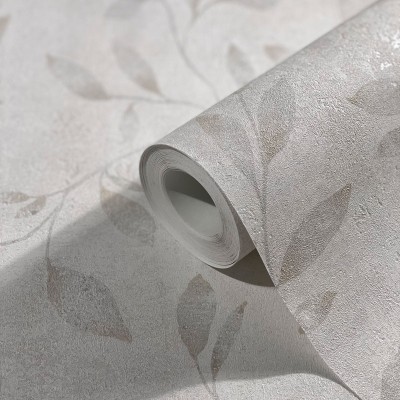Paper pintat BRANQUES AMB FULLES BEIGE 32632 Paper pintat BRANQUES AMB FULLES BEIGE 32632