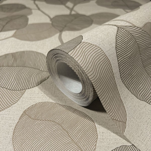 Paper pintat FULLES AMB LÍNIES MARRÓ 34809