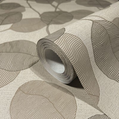 Paper pintat FULLES AMB LÍNIES MARRÓ 34809