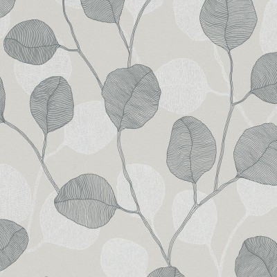 Papel de parede FOLHAS COM LINHAS 34810