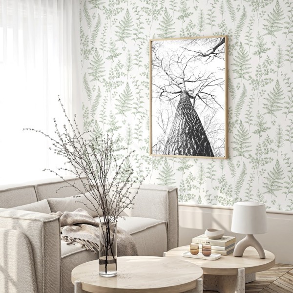 Papel pintado NATURALIA VERDE CLARO Papel pintado NATURALIA VERDE CLARO