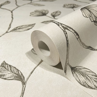 Paper pintat FLORS DAURAT BEIGE 34804 Paper pintat FLORS DAURAT BEIGE 34804