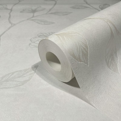 Papel pintado FLORES BLANCO PERLA 34803