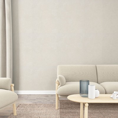 Papel de parede LISO CREME DESGASTADO 34807 2