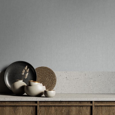 Papel pintado LISO GRIS TEXTURIZADO 32227