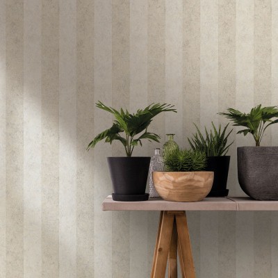 Papel pintado RAYAS BEIGE EFECTO ENVEJECIDO 34820 2