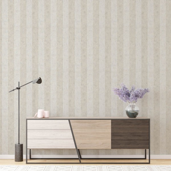 Papel pintado RAYAS BEIGE EFECTO ENVEJECIDO 34820