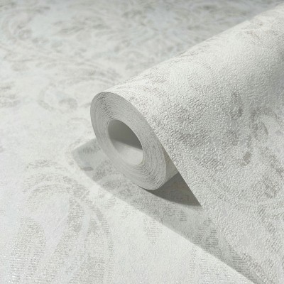 Paper pintat DAMASC BLANC EFECTE ENVELLIT 34811 Paper pintat DAMASC BLANC EFECTE ENVELLIT 34811