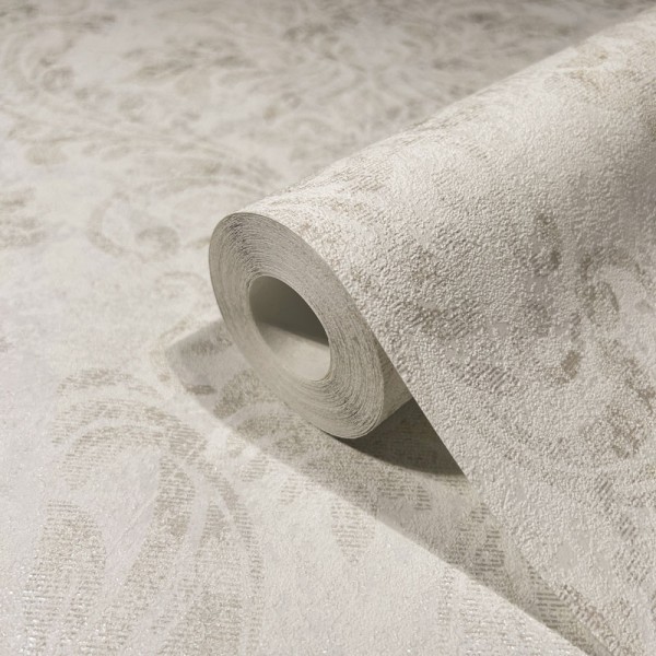 Papel de parede DAMASCO BEGE EFEITO ENVELHECIDO 34812