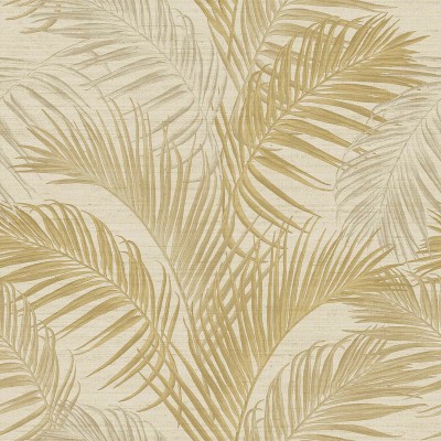 Papel pintado HOJAS PALMERA DORADO 33312 Papel pintado HOJAS PALMERA DORADO 33312