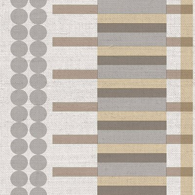 Sanefa Paper Pintat FORMES GEOMÈTRIQUES MARRÓ I GRIS B39081