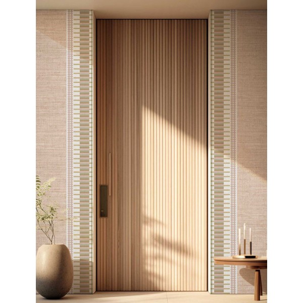 Faixa Papel de Parede FORMAS GEOMÉTRICAS ROSA B39084