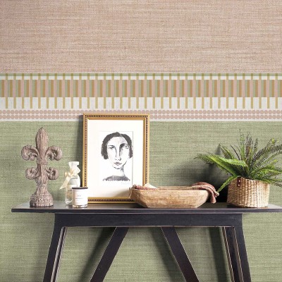 Papel pintado TEXTURA LINO ROSA 39044 2