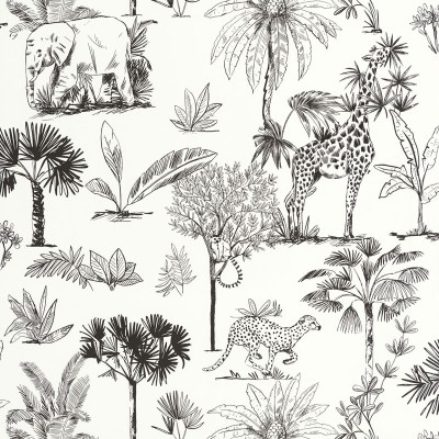 Papel de parede ANIMAIS DA SAVANA PRETO E BRANCO MNM_10573_90_90 Papel de parede ANIMAIS DA SAVANA PRETO E BRANCO MNM_10573_90_90