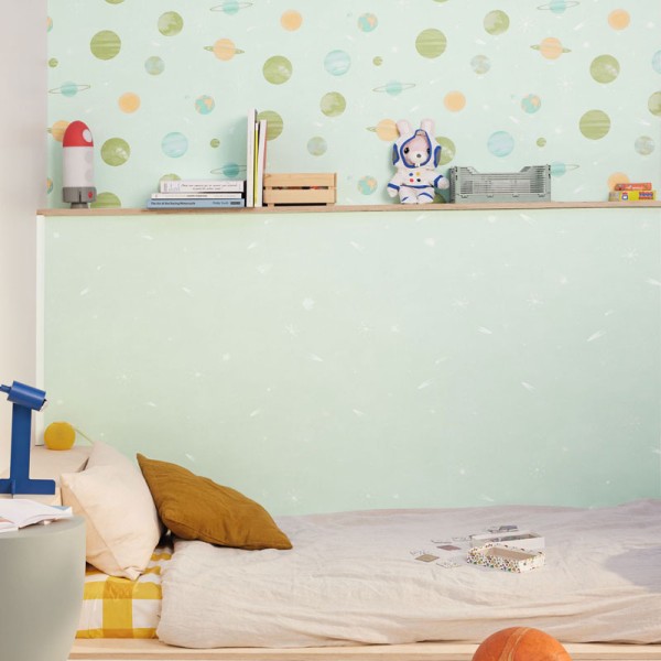 Papel de parede UNIVERSO INFANTIL VERDE MNM_10569_70_01