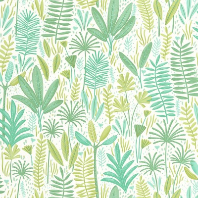 Papel de parede FOLHAS INFANTIS VERDE MNM_10572_71_77 Papel de parede FOLHAS INFANTIS VERDE MNM_10572_71_77