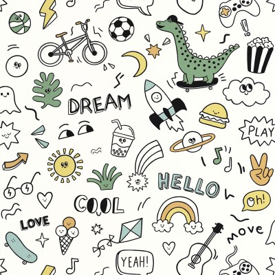 Paper pintat INFANTIL CÒMIC DIVERTIT MNM_10583_45_27 Paper pintat INFANTIL CÒMIC DIVERTIT MNM_10583_45_27