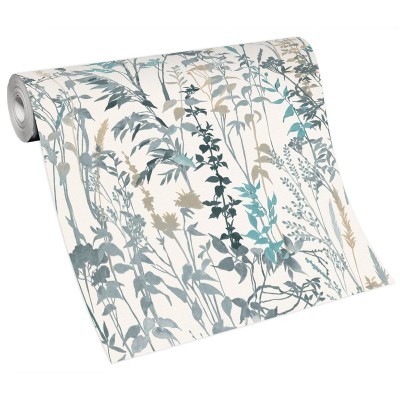 Papel de parede PLANTAS E VEGETAÇÃO AZUL CINZA 10258-18 Papel de parede PLANTAS E VEGETAÇÃO AZUL CINZA 10258-18