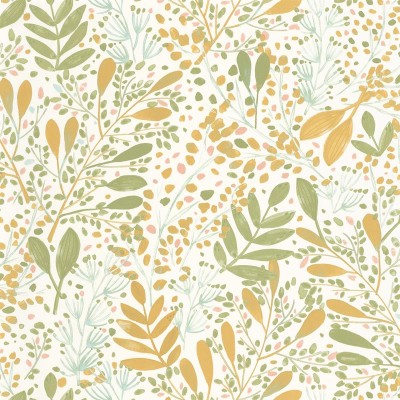 Papel pintado JARDÍN ACUARELA VERDE GNL2_10169_03_69