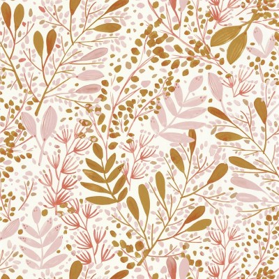 Papel de parede JARDIM AQUARELA ROSA E OCRE GNL2_10169_40_02 Papel de parede JARDIM AQUARELA ROSA E OCRE GNL2_10169_40_02