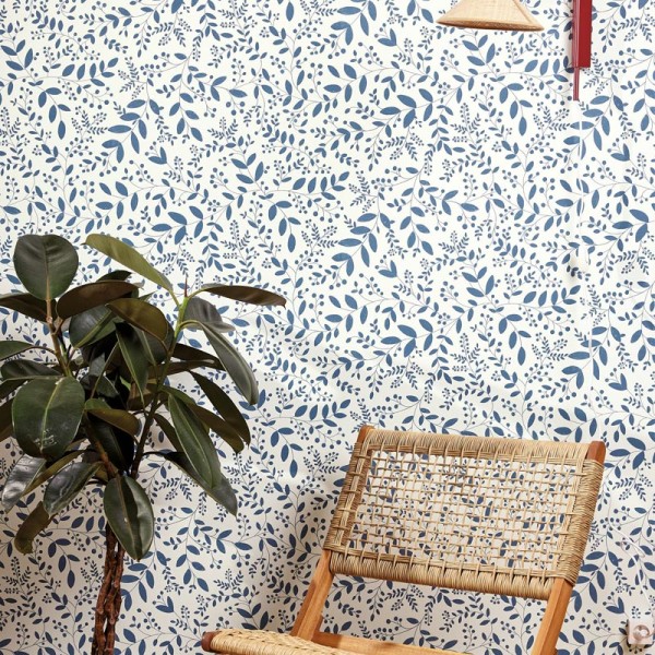 Papel pintado VINÍLICO HOJAS AZULES GNL2_10534_06_34 Papel pintado VINÍLICO HOJAS AZULES GNL2_10534_06_34