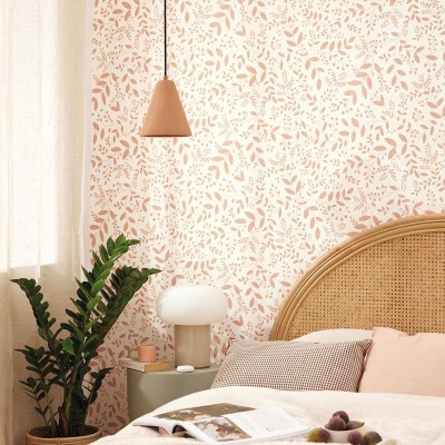 Papel de parede VINILICO FOLHAS SALMÃO GNL2_10534_04_29