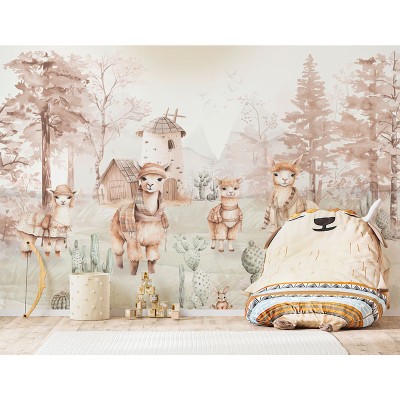 Mural Infantil Alpacas ANIM659
