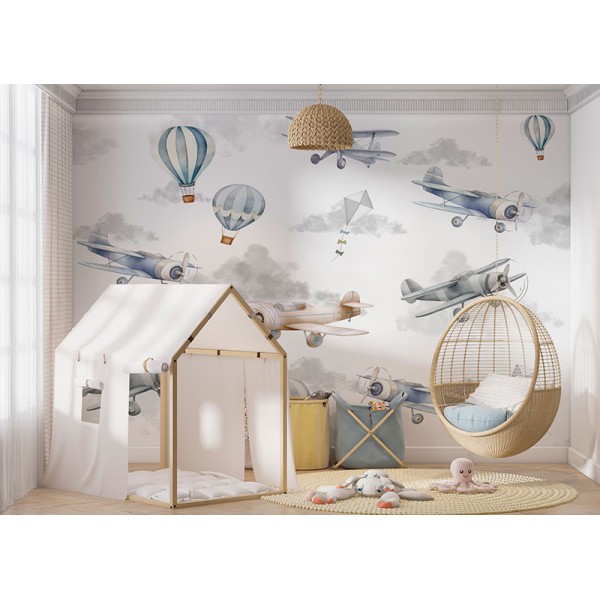 Mural Infantil Aventura als Núvols ANIM662