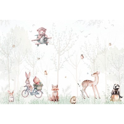 Mural Infantil Campo de Animales ANIM665