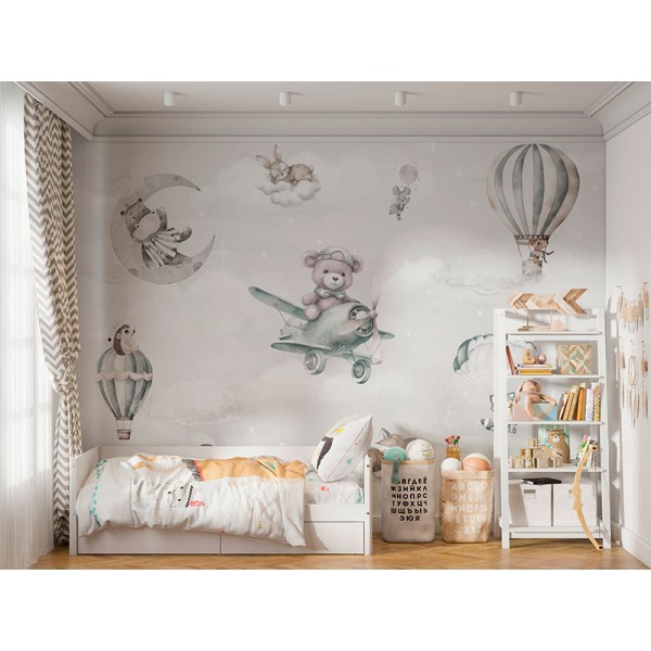 Mural Infantil Doces Sonhos ANIM666 Mural Infantil Doces Sonhos ANIM666