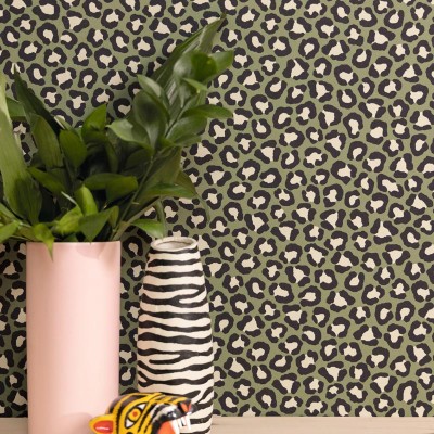 Paper pintat ESTAMPAT ANIMAL VERD WILD_10494_79_23