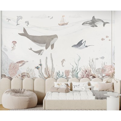 Mural Infantil Sob o Mar ANIM671 2